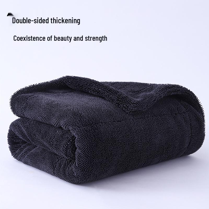Thickened Absorbent Braided Car Wash Towel for Traceless Cleaning