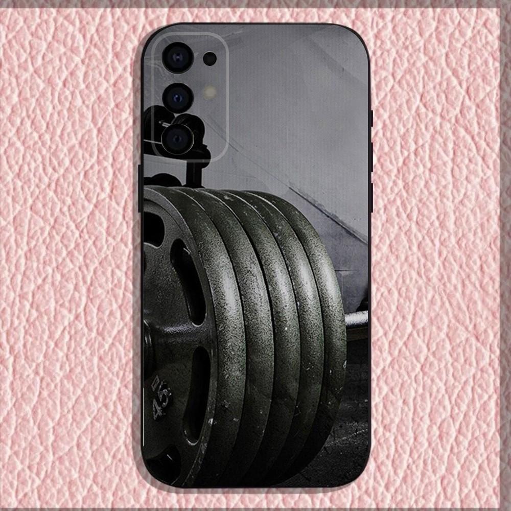 Gym Fitness Bodybuilding Phone Case For Samsung S25,S24,S21,S22,S23,S30,Ultra,S20,Plus,Fe,Lite,Note,10,9,5G Black Cover