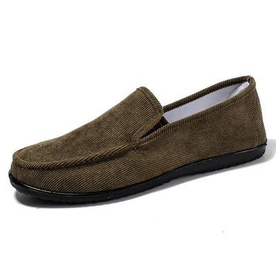 Fashion New Cotton Loafers Men Shoes Soft Comfortable Men's Slip-On Casual Shoes Outdoor Light Breathable Walking Shoes Man Footwear