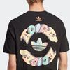 Adidas Originals Trefoil Enjoy Graphic Tee Cartoon Letter Logo Print Sport Short Sleeve T-Shirt Men Tops Black IT8183