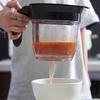 Large Capacity Kitchen Oil Separator with Lid & Filter Screen - Anti-Leak Soup Oil Filter Pot