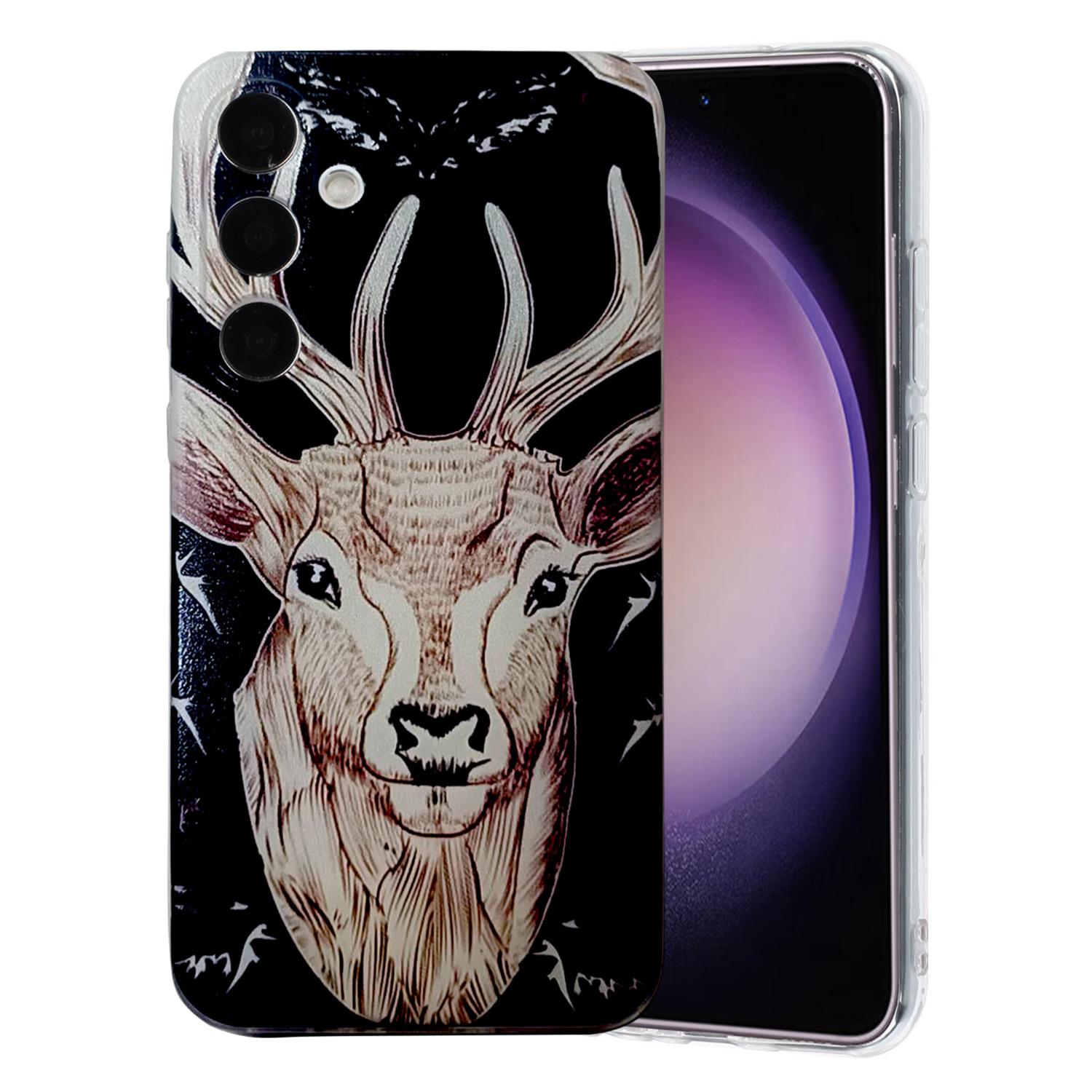 

For Samsung Galaxy A17 5G/A26 5G Case Pattern Printing Cell Phone TPU Back Cover Deer Head