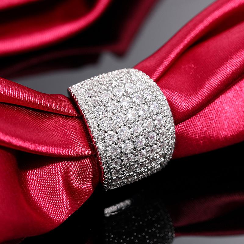 Rings, Super Flash Women'S Domineering Rings, Wide-Faced Temperament Jewelry.