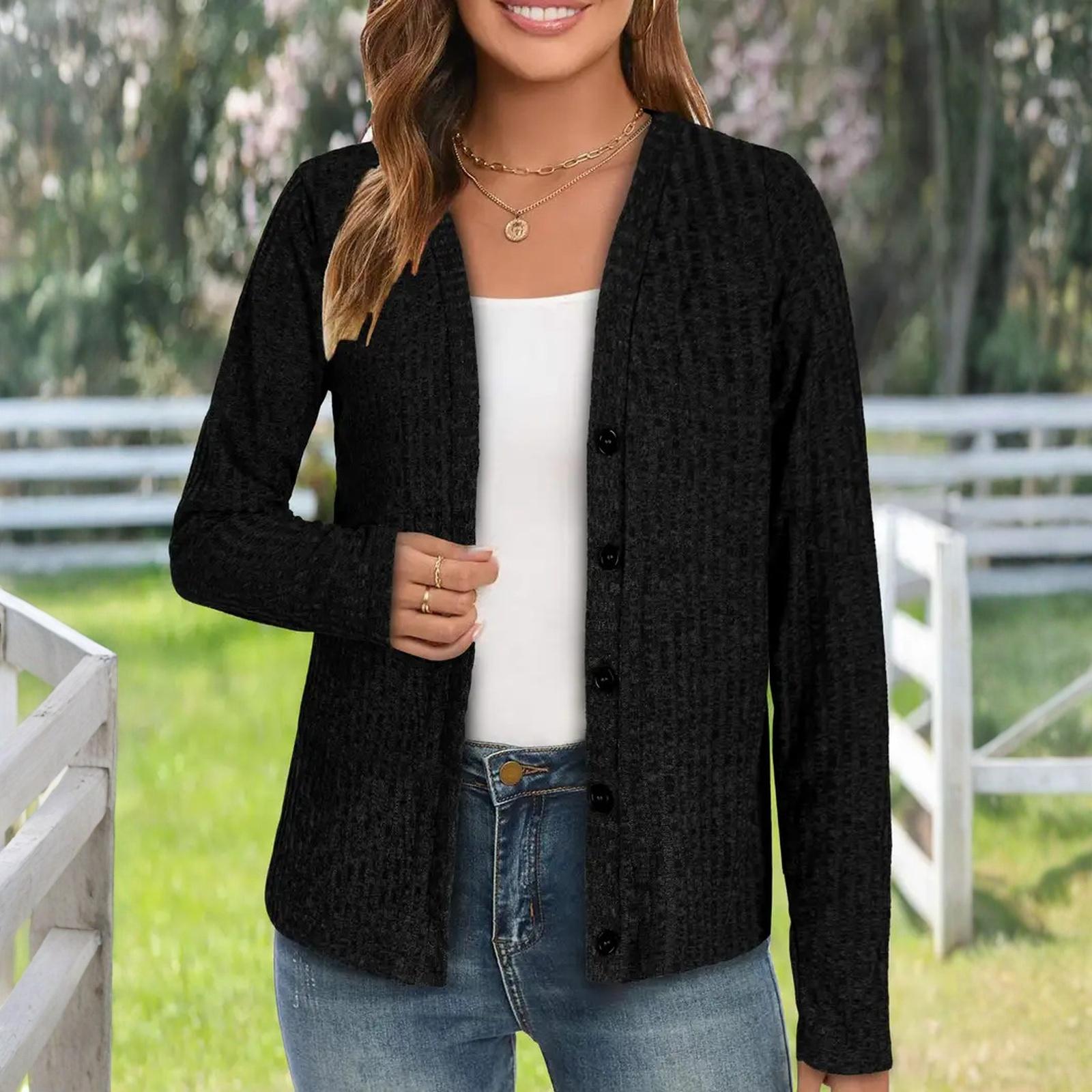 

Женские болеро с длинным рукавом, вязаные крючком кардиганы с открытой передней частью XXL чёрный