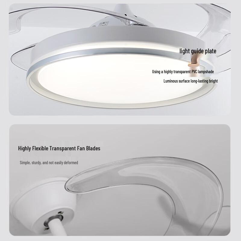 Oeny 42-inch Inverter Ceiling Fan with 3-Color LED Light