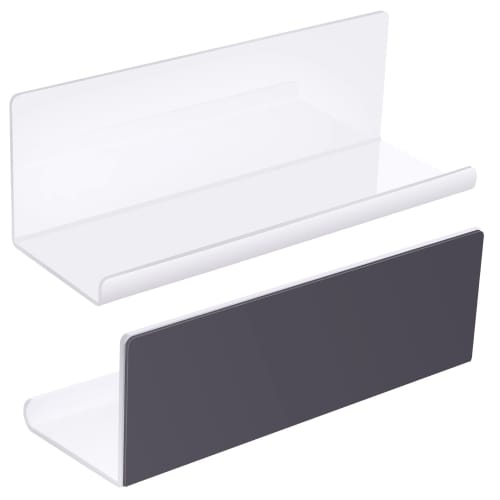 Toski Bath Rack, Set of 2, Strong Magnetic, Kitchen, Bathroom, Bathroom Sink, Rust-Resistant Acrylic, Magnetic Storage, Wall-Mounted, Approx. W30 x D1