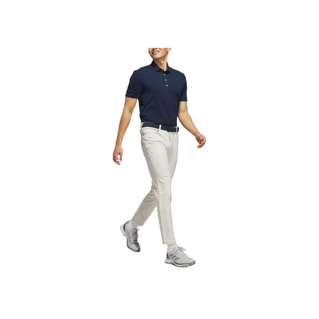 adidas Ultimate365 Golf Twistknit Fashion Simple Soft Versatile Short Sleeve Polo Shirt Men Polo Shirts Navy-Blue JH1339