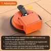 Construction Helper Efficient Suction Hand Tool Rubber Hamme Floor Gaps Fixing Tool for Wood and Tile Installation