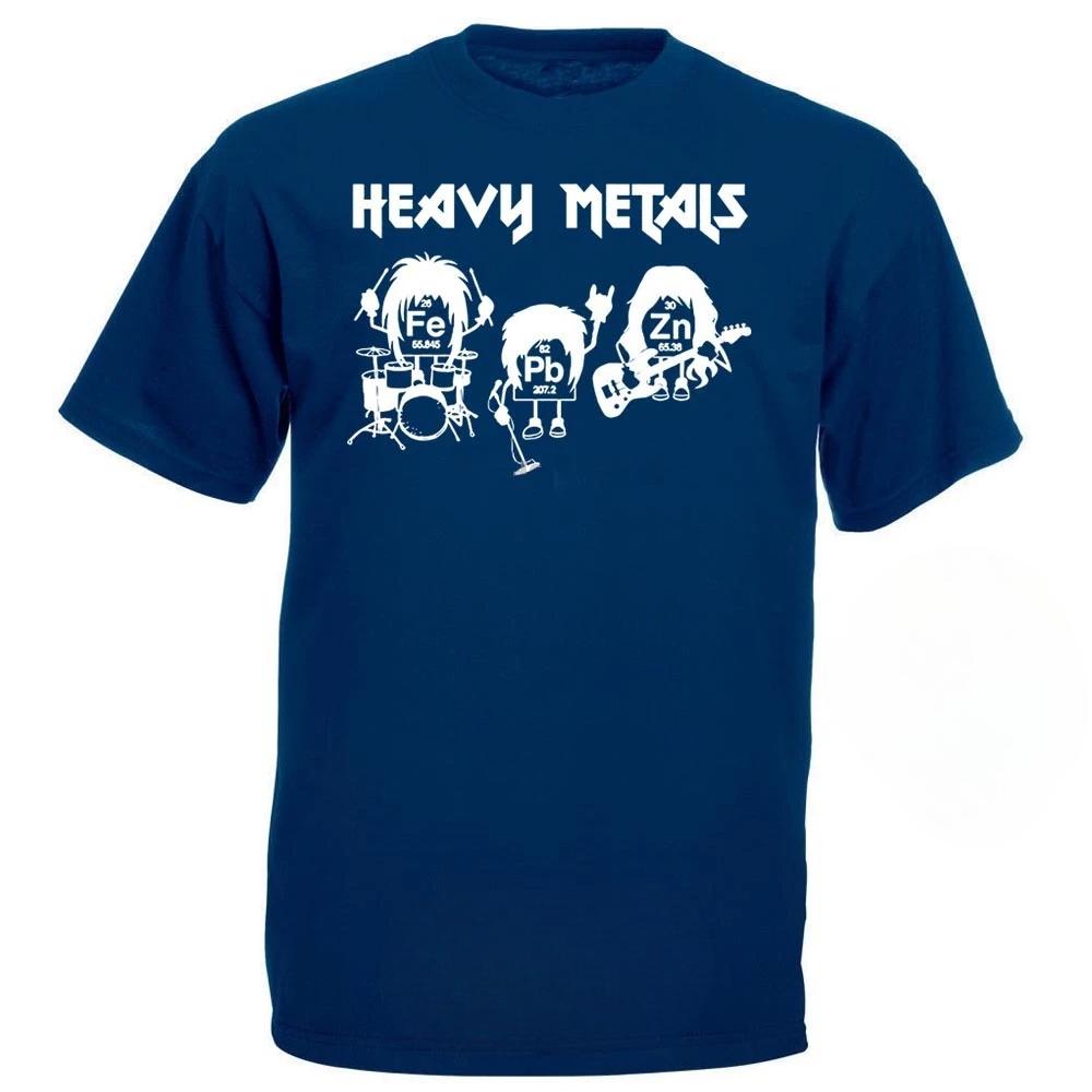 

Vintage Periodic Table Science Heavy Metal Rock Men s Casual Crewneck Short Sleeve Graphic T-Shirt 4XL
