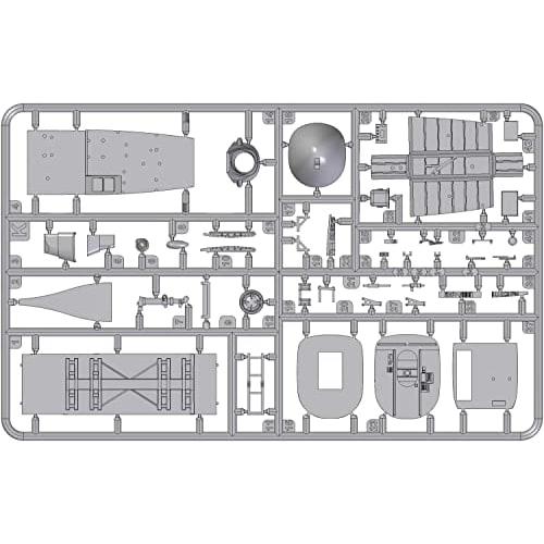 Roden 1/72 Scale US Navy North American AJ-1 Savage Carrier-Based Attack Aircraft with Nuclear Bomb, Plastic Model Kit RE72063, Molded in Color