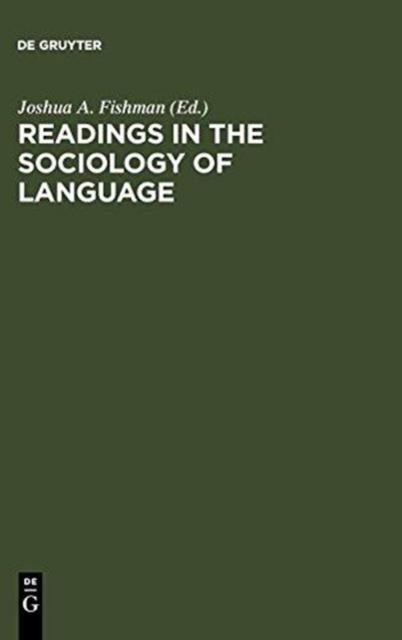 The Readings In the Sociology of Language Book