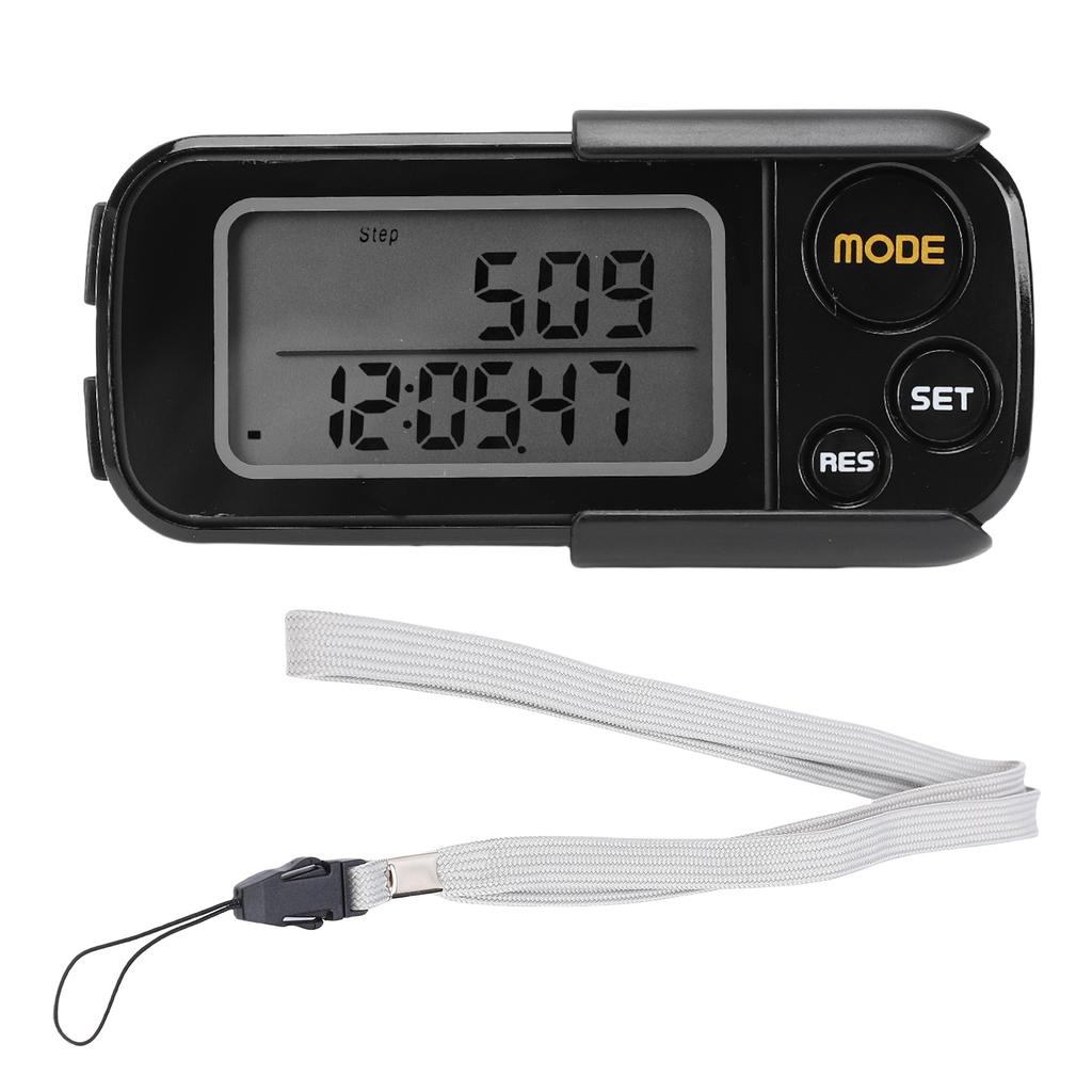 3D Schrittzähler zum Gehen mit großer Digitalanzeige 30 Tage Speicher Genauer Schrittzähler für Männer Frauen Jugendliche Erwachsene Senioren