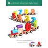 Magnetische Zahlenzug Spielzeug für Kinder, Pädagogische Magnetische Bausteine, Steckspielzeug für Kleinkinder Jungen Mädchen Alter 1-6