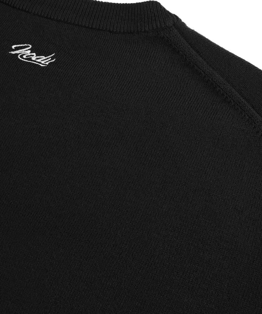 NODU Signature Flower Soft Knit [Black]