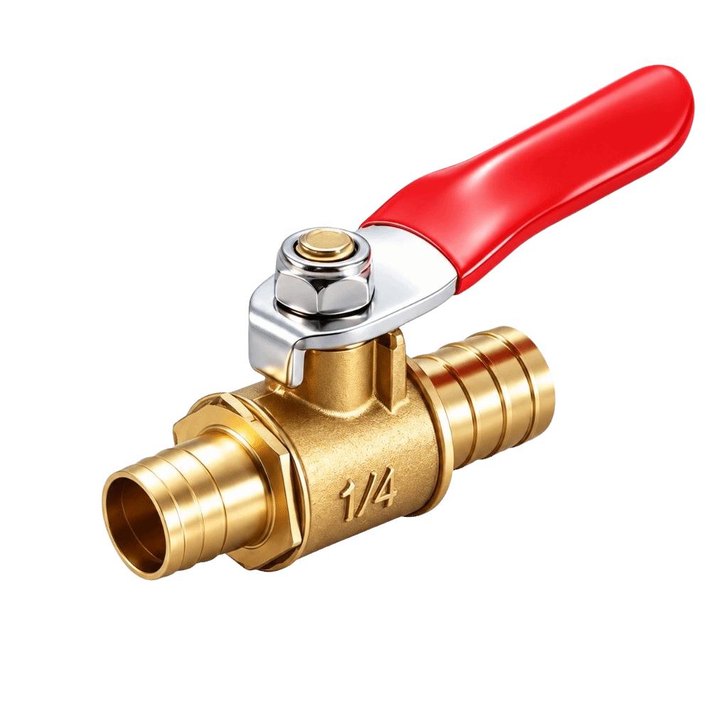 Brass Brass Inline Hose Barb Ball Valve Mini Shut Off Valve Water Pipe Control