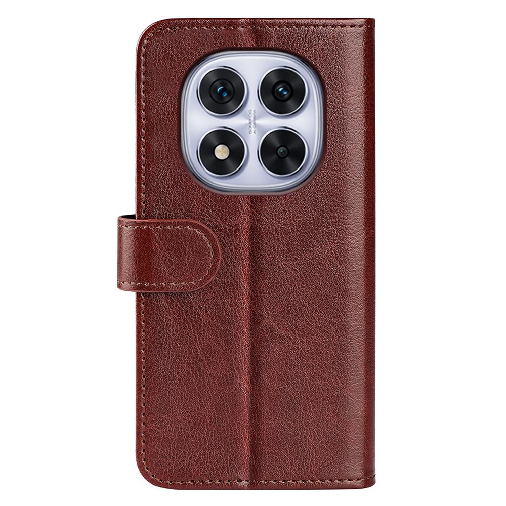 For Xiaomi Redmi Note 14 Pro 5G/Poco X7 5G Wallet Case Crazy Horse Texture Stand Leather Phone Cover