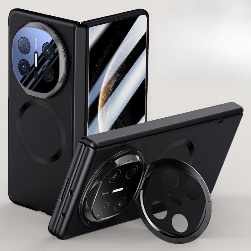 This Matte Folding Magnetic Lens Holder Hinge Anti-drop Simple Case Is Suitable for Huawei MateX6 Phone Case and Film