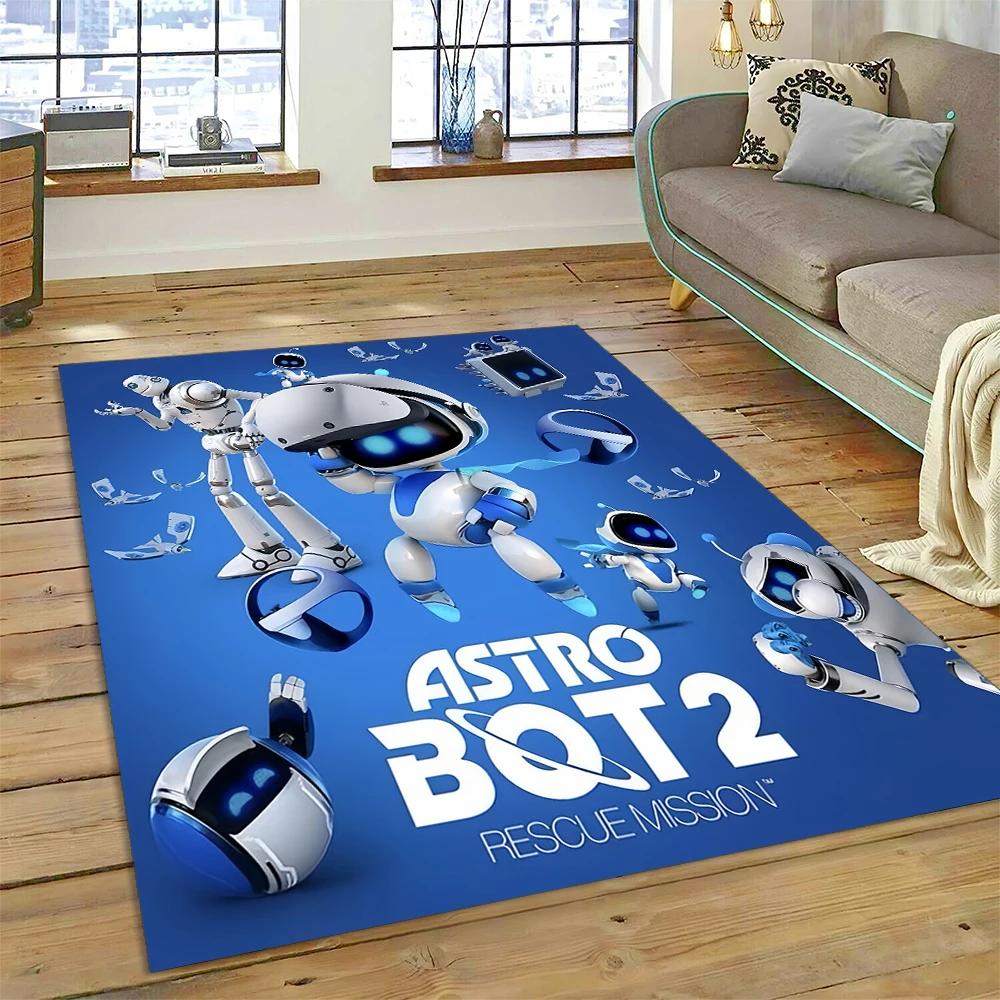 Νέο 27 Στυλ Astro Bot Παιχνίδι Κινούμενο Σχέδιο Ρομπότ Δώρο Χαλί για Σαλόνι Υπνοδωμάτιο Σπίτι Διακόσμηση Καναπέ, Παιδικό Αντιολισθητικό Πατάκι Δαπέδου