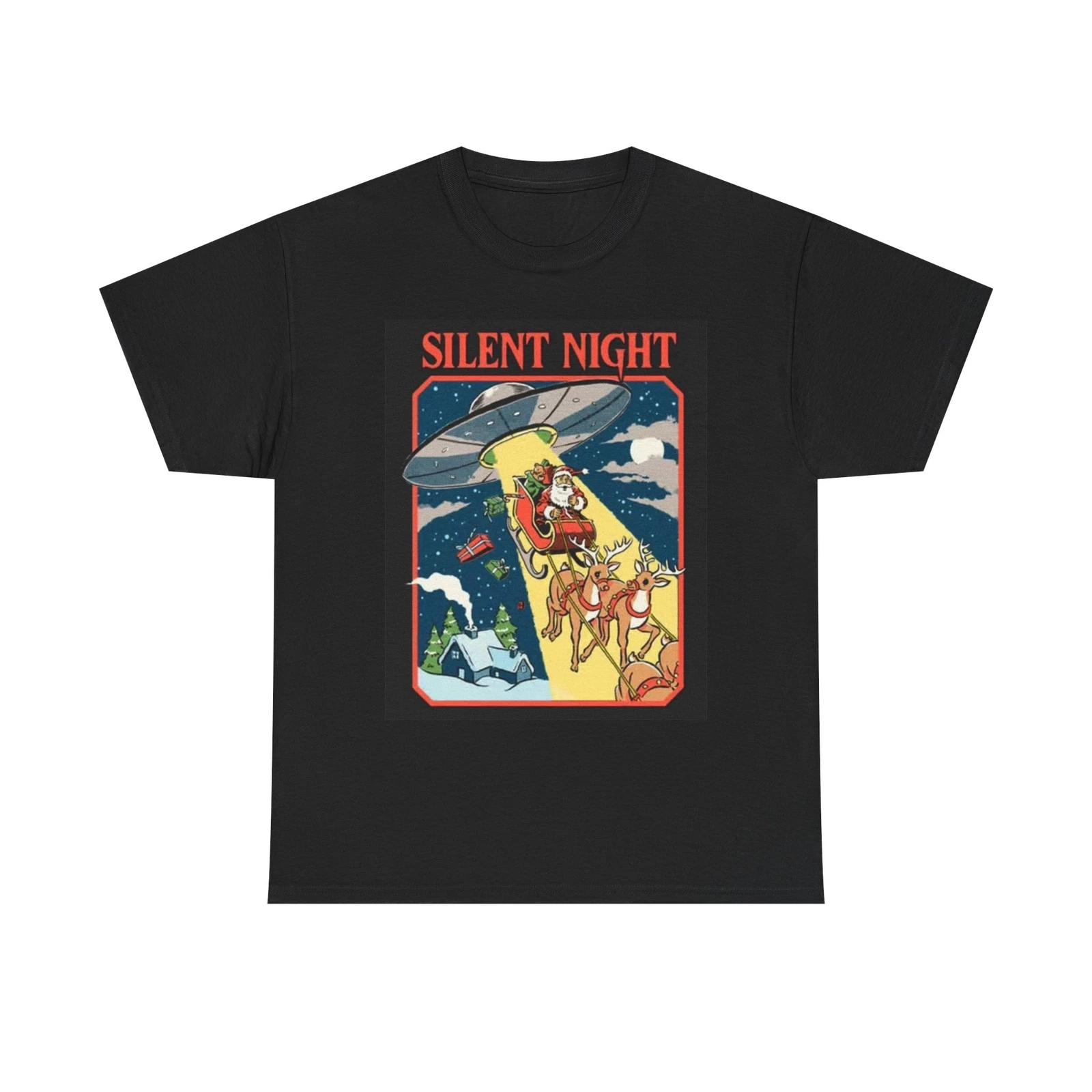 Men s and Women s T-shirts Silent Night Graphic XXXL