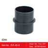 1.96\" Duct Joiner Connector 2Pc 2Pcs 2x 50mm Black