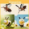 Cute Cartoon Bee Mosquito With Big Eyes Plush Toy Pendant Keychain For Kids Bedroom And Playtime