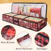 Cross-Border Christmas Tree Ornaments Gift Storage Bag - Under-Bed PE Woven Cardboard Roll Paper Bag