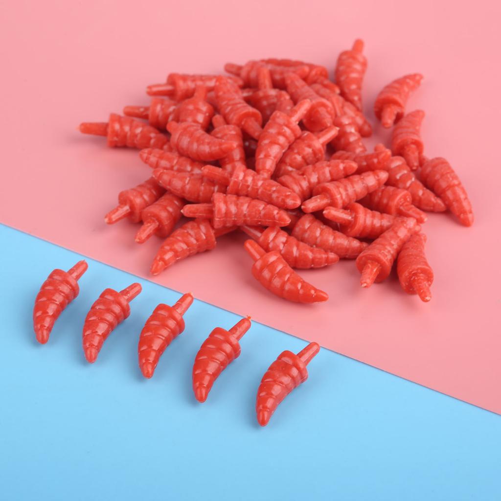 50pcs16/22mm Snowman Red Nose Craft DIY Doll nose Plastic Santa Claus Nose for Sewing Crafting Doll Puppet Stuffed Plush Animals
