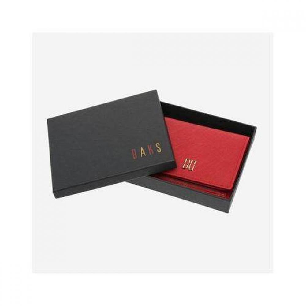 Daks Red Cutting Logo Card Wallet Dcwa4e002r2