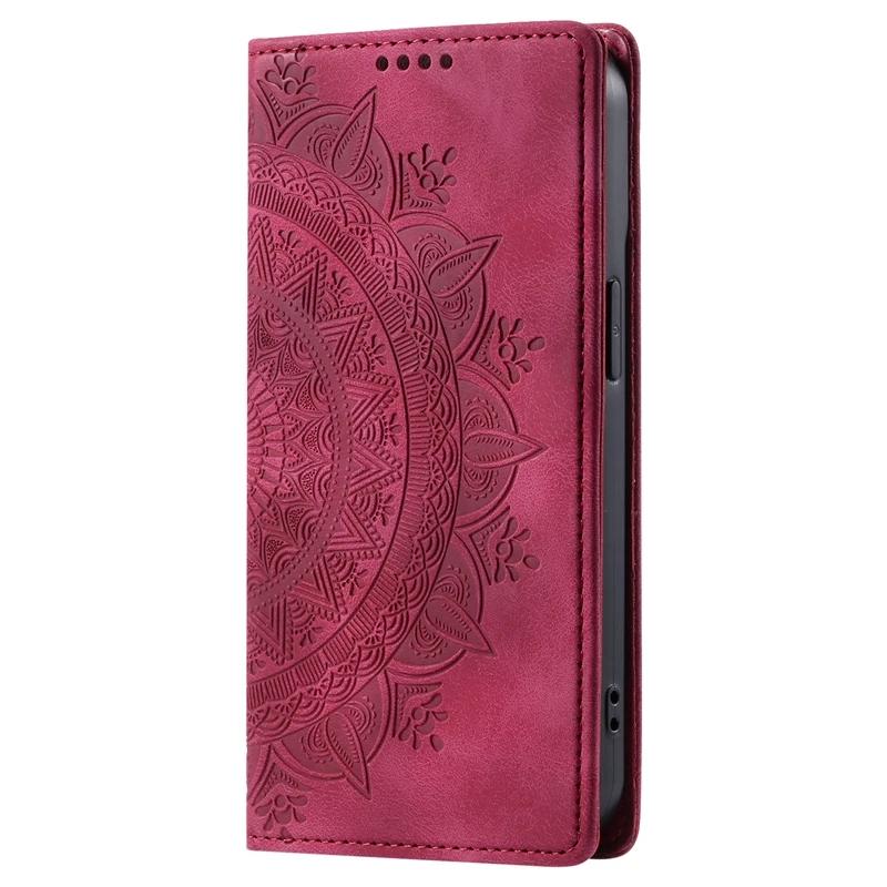 For Motorola Moto G85 G55 G35 5G Case Mandala Leather Magnetic Case On For MOTO G 84 G34 G54 Power G14 G04 G24 Flip Cover Funda