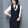 V Neck Slim Fit Women Vest Coat Plus Size Work Wear Uniforms Elegant Fashion Business Vest  Casual