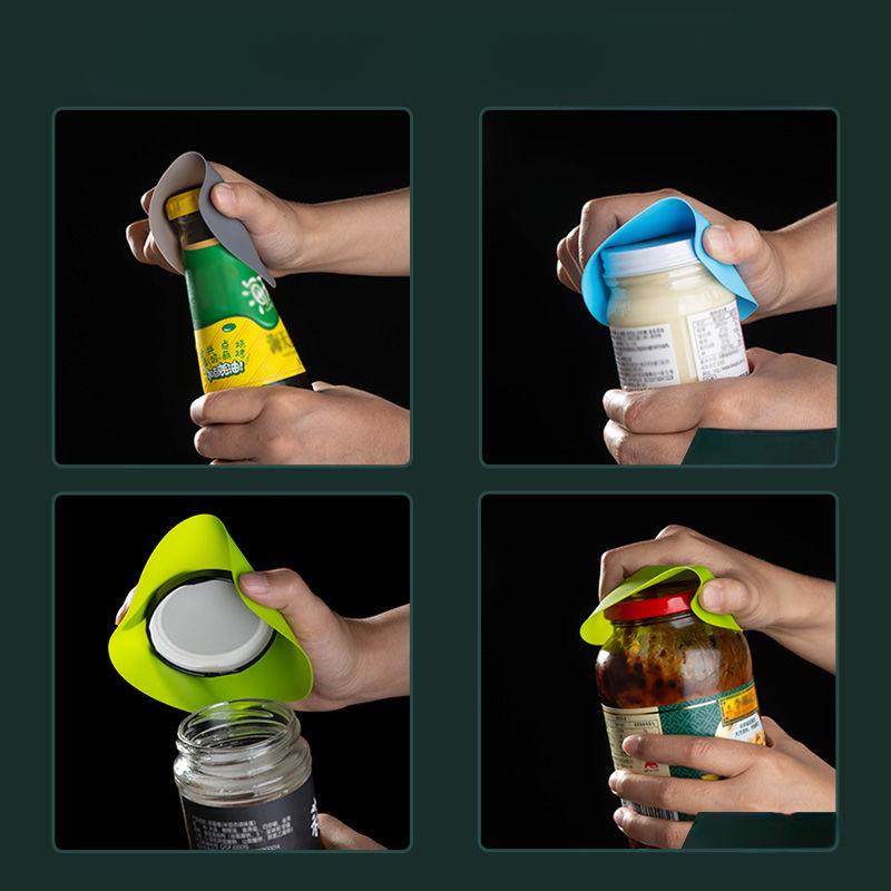 Multifunksjonell silikonunderlagspute, arbeidsbesparende boksåpner, vannkopp, varmeisolering, sklisikre håndputer, kjøkkenredskap, N