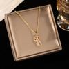 Light Luxury Zircon Full Diamond Choker Necklace Titanium Steel Versatile Minimalist Accessories for Women