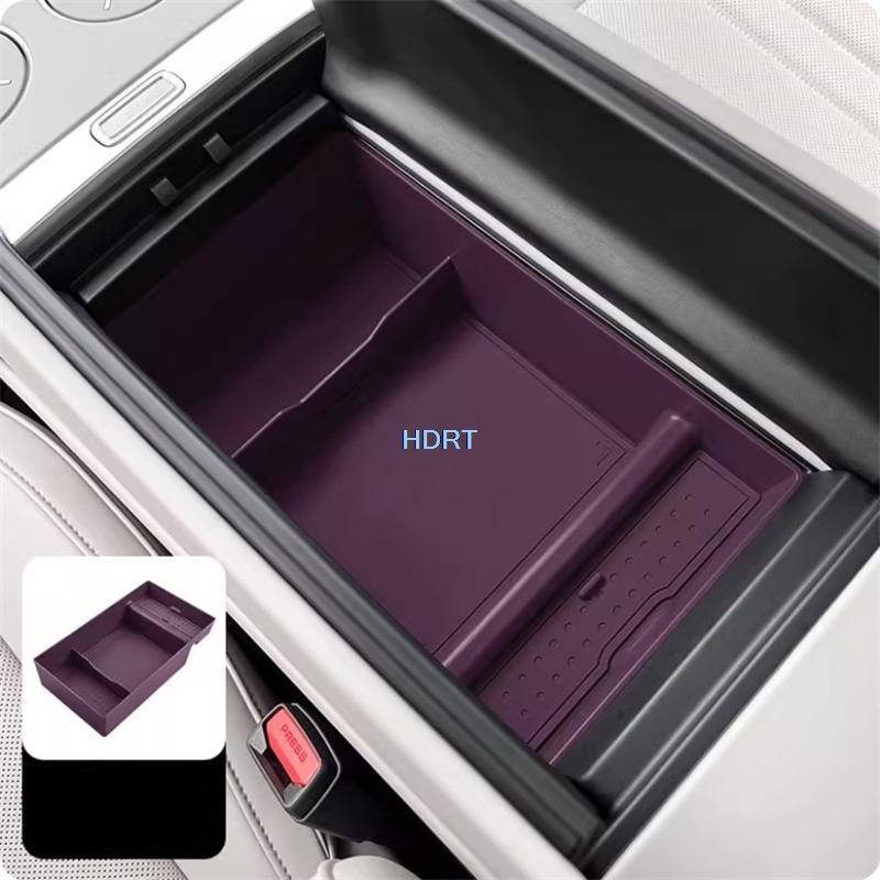 For Xiaomi YU7 2025 + Car Styling Central Console Armrest Storage Box Container Organizer Cover Protector Decoration Accessories