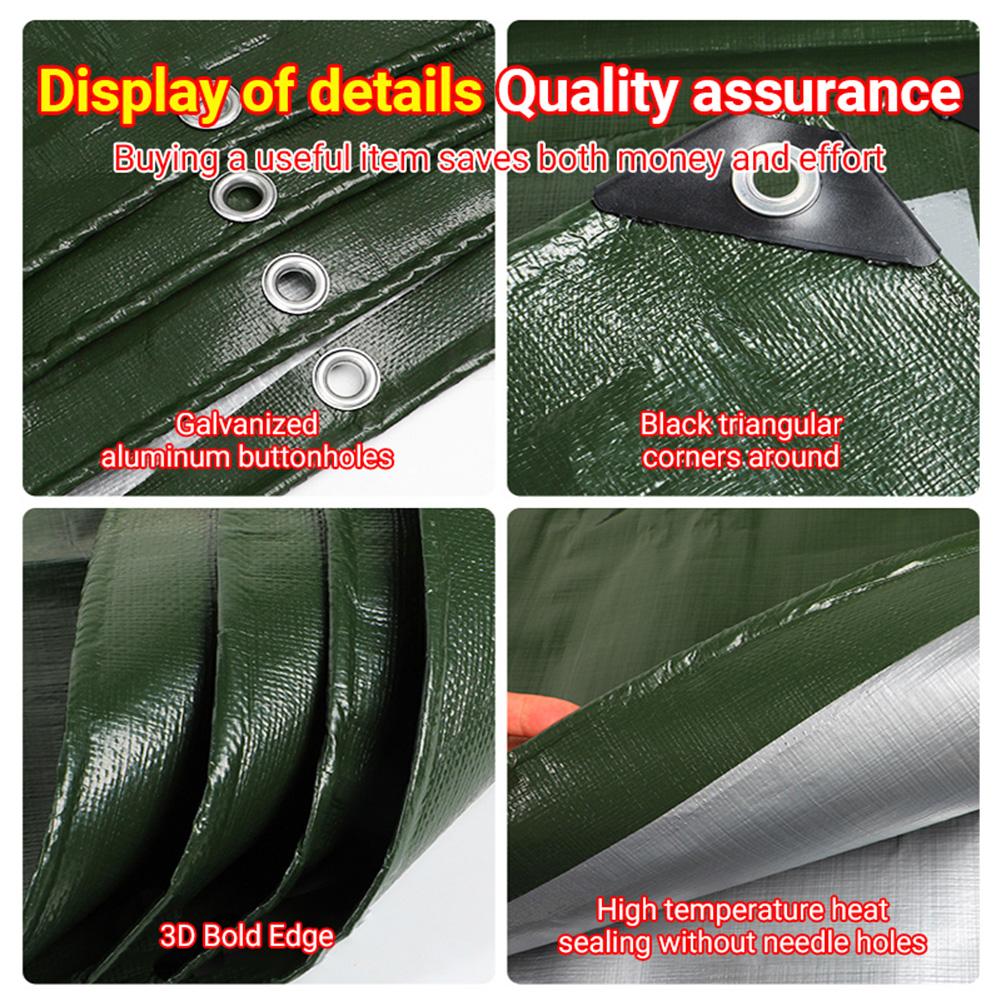 Große Plane, wasserdicht, strapazierfähig, Regenschutz, LKW-Plane, Outdoor-Campingzelt, Überdachung, Pergola, Sonnenschutz, Autoschuppen, Markise