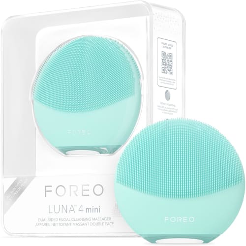 

Foreo luna 4 mini foreo luna 4 mini smart cleansing device facial device electric facial cleansing brush silicone arctic blue