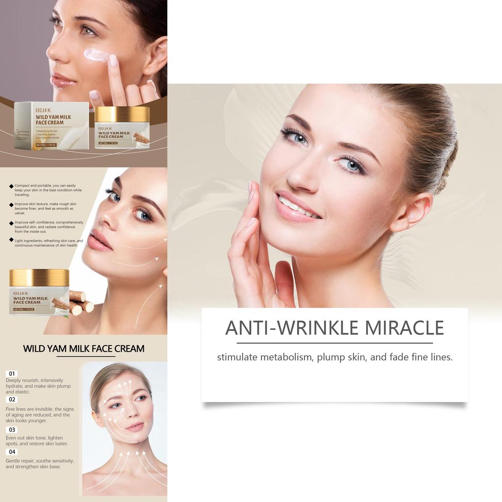 Eelhoe Wild Yam Moisturizing Repair Cream Nourishing Hydrating Anti-aging And Spot Reducing Formula For Refreshing Skin