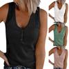 Stylish Women's Sleeveless Vest With V Neck And Ribbed Design For Summer Comfort