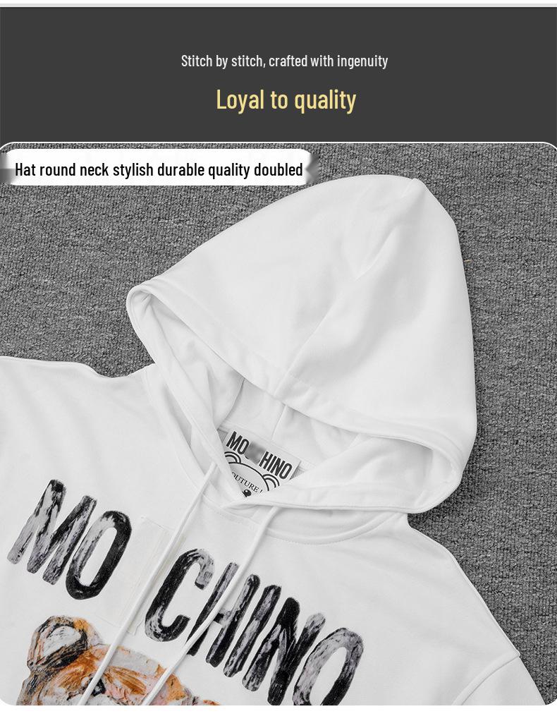 Correct Version Mos+ Fashion Tie-Dye Hoodie: New Loose Casual Cotton Sweatshirt for Autumn and Winter.