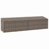 Garden Storage Box Gray 220 x 50 x 58 cm Poly Rattan