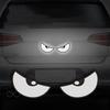 2pcs/Set Reflective Car Stickers - Improve Your Vehicle's Visibility and Safety with Devil Eye Stickers!