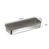 Stainless Steel Fresh-keeping Box with Sealed Lid Refrigerator Frozen Food Storage Box Vegetables Fruit Dish Kitchen Organizers