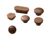 Black Walnut Wood Wardrobe Drawer Pulls - Solid Wood Handles for Children's Cabinet, Japanese Simple Light Luxury Design