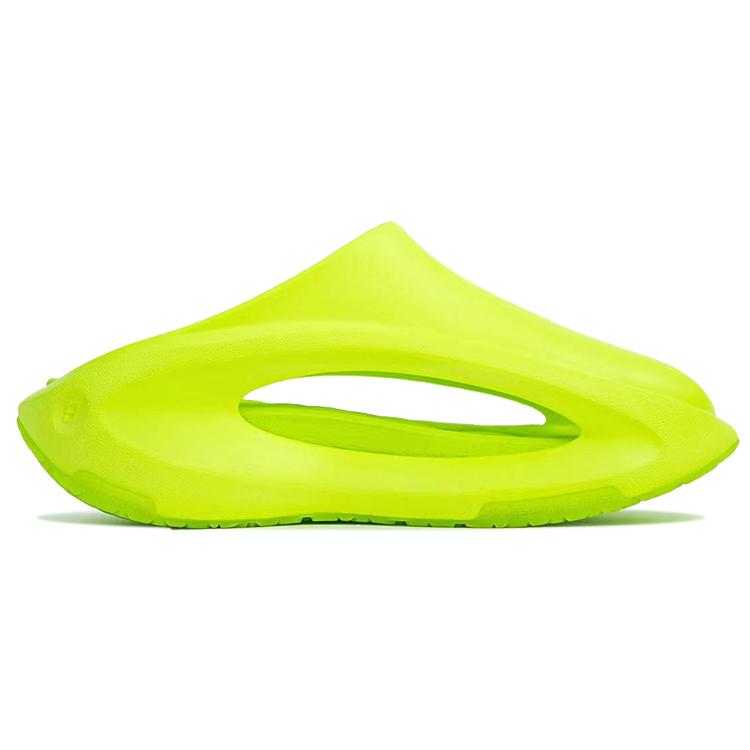 Li Ning Quiet Abrasion Resistant Slide Slippers Men's Fluorescent Verdant Green AZSS009-7