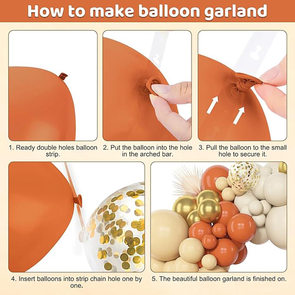 Bear Theme Nude Balloons Garland Orange White Sand Gold Confetti Balloon Birthday Party Baby Shower Wedding Decoration Globos