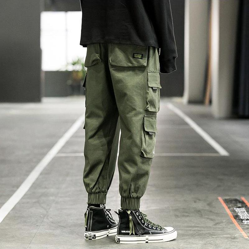 Buy Mens Mulity Pocket Cargo Pants Male 