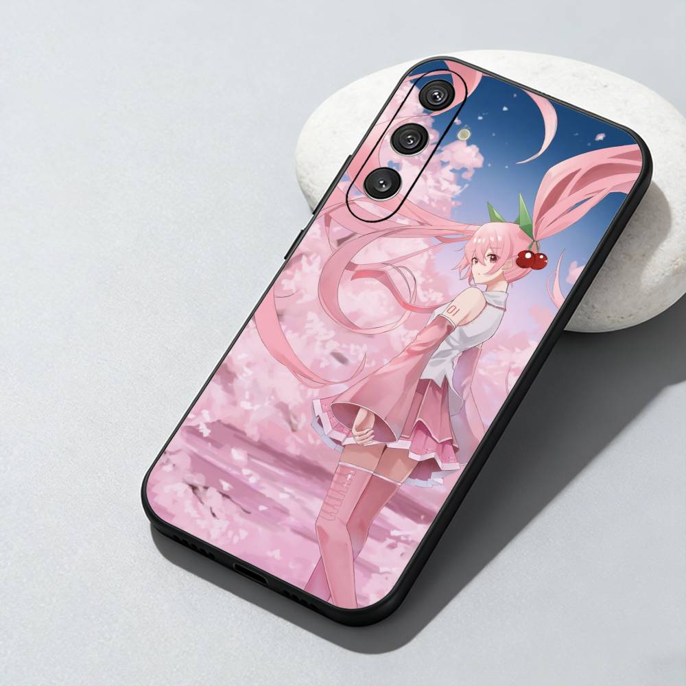

Virtual Characters Sakura M-Miko Phone Case For Samsung Galaxy A73,A72,A71,A70,A52,A51 Others Soft Black Cover Samsung a21