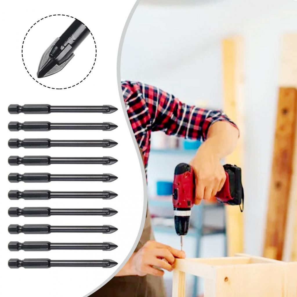 Glass Bits Hex Remember Tungsten Carbide 6mm Drilling