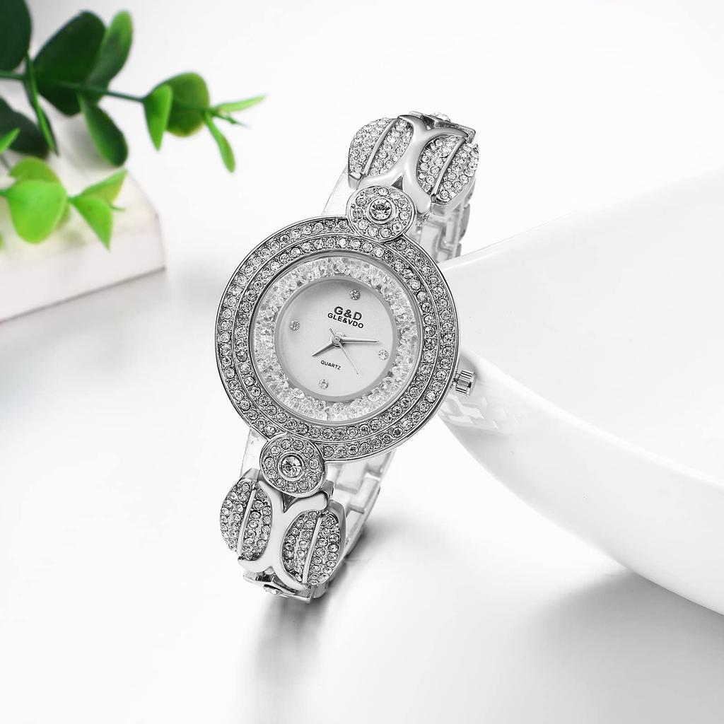 Watch with Analog Alloy Stylish Perfect Gift for Day Women's Bracelet, Display, Popular, Simple, Strap, Silver, Birthdays, Anniversaries, Christmas,