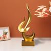 Creative Flame Bird Statues Abstract Sculpture Desk Ornament Vintage Gift Study Office Home Interior Arrange Decorative Item