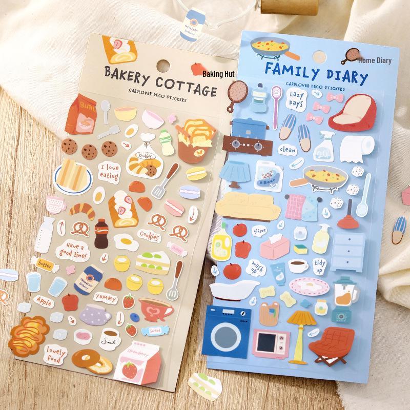 Scenery Sticker: Doudou Life Log Decorative Elements for Journals and Collages